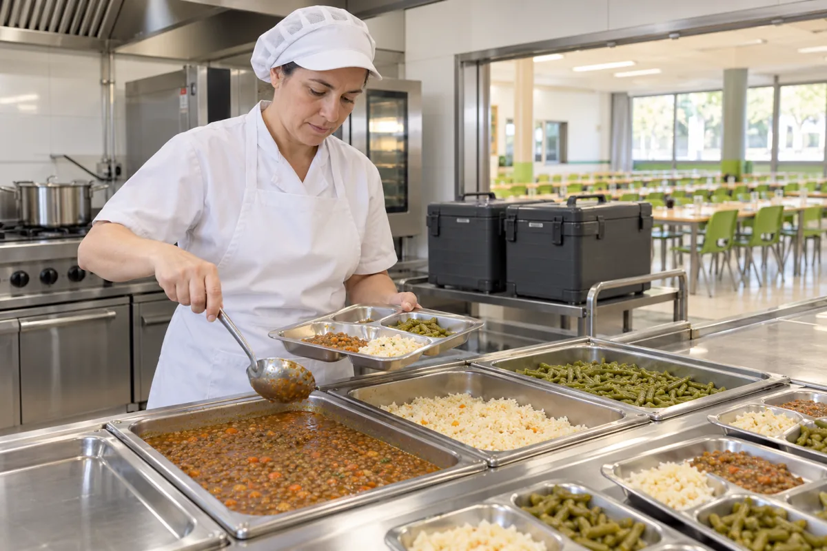 Cocina in situ y comida transportada: dos formas de organizar el comedor escolar